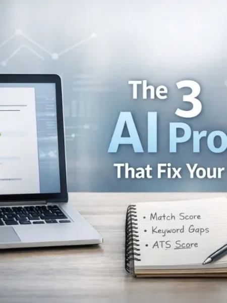 AI resume optimization workflow improving match score and ATS performance